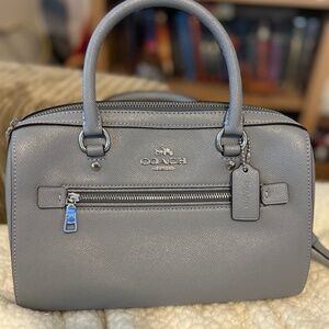 COACH Rowan Satchel Light Blue. Used